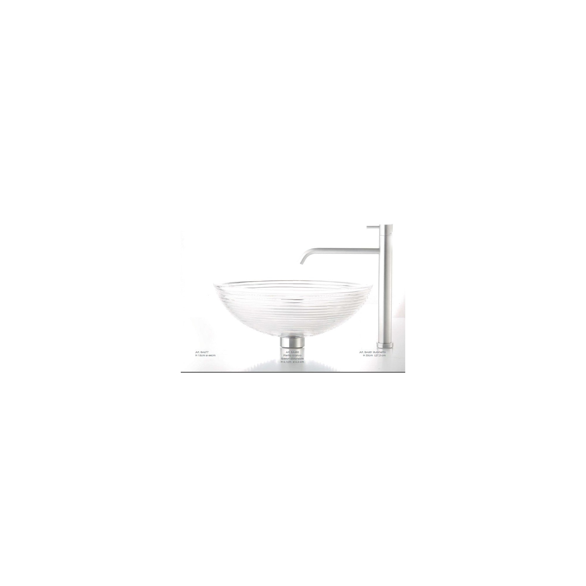 Il Paralume Marina Striped Set: El Kesimi Kristal Banyo Aksesuar Seti