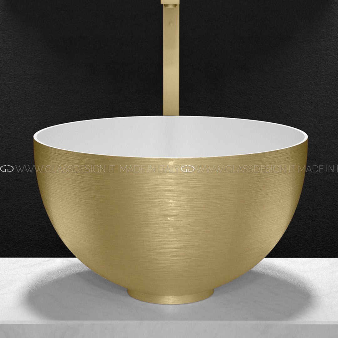 Glass Design Cocoon Metal: Kristal Çanak Lavabo Koleksiyonu