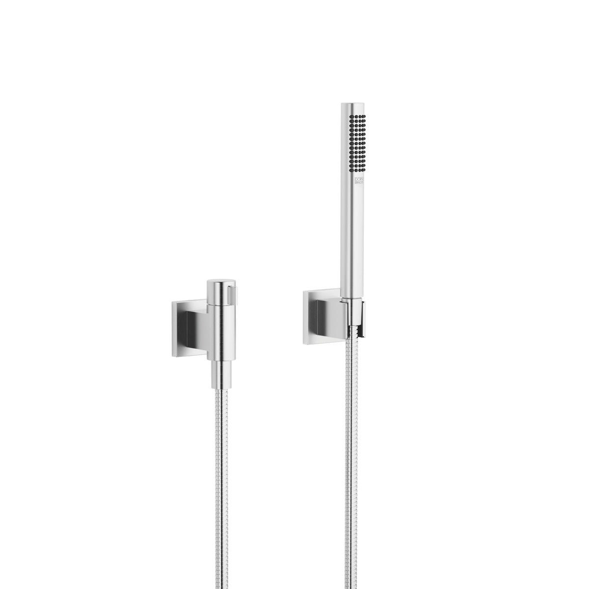 Dornbracht SERIES SPECIFIC El Duşu Seti Ayrı Rozetli Debi Ayarlı — Fırçalanmış Krom