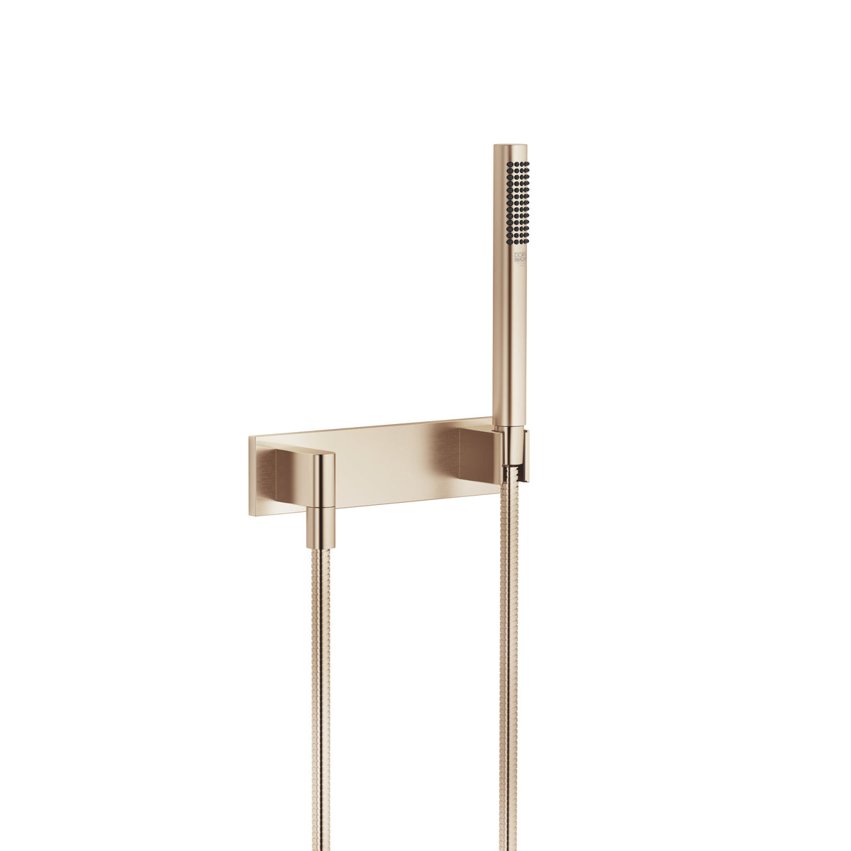 Dornbracht SERIES SPECIFIC El Duşu Seti Kapak Plakalı FlowReduce — Fırçalanmış Şampanya (22 ayar Altın)