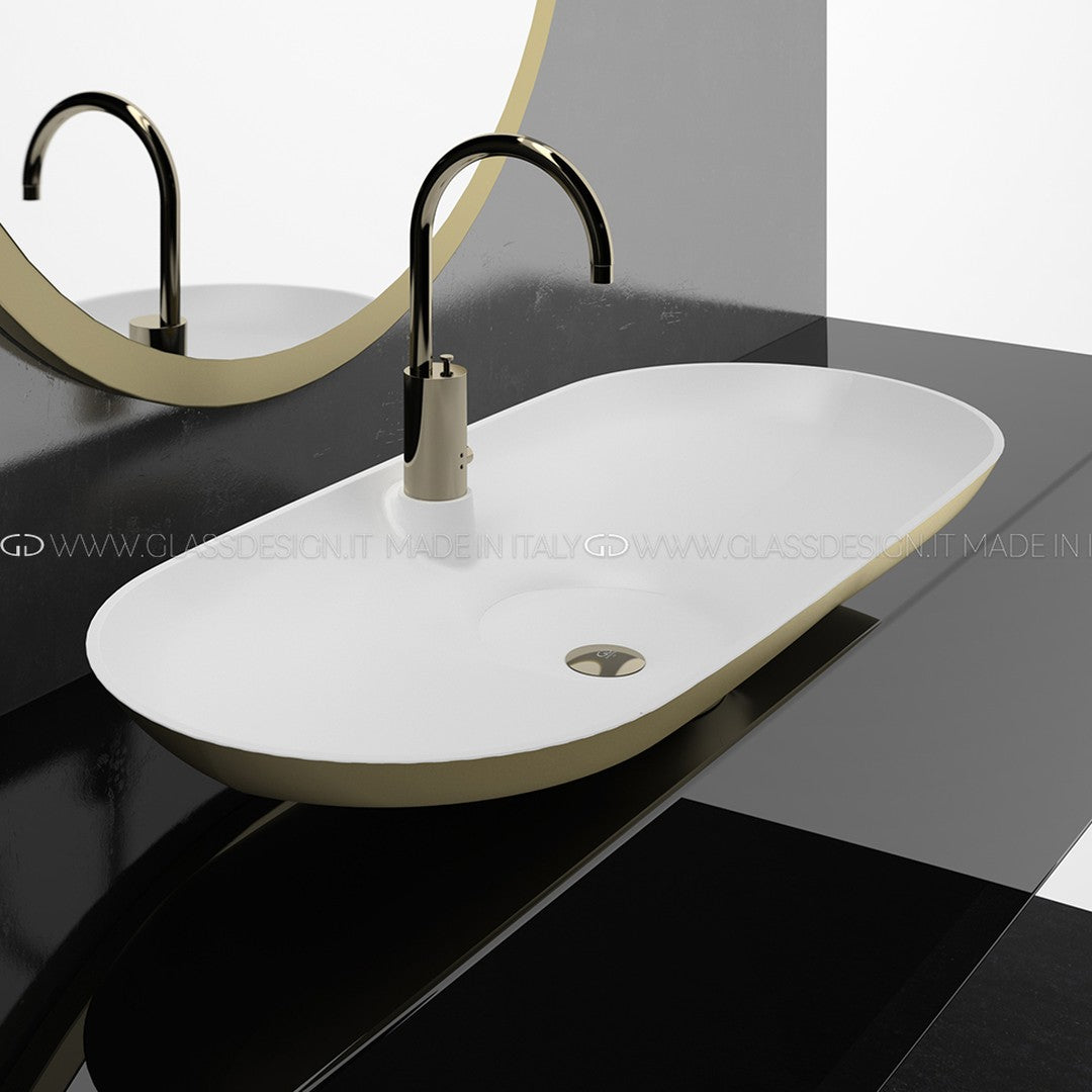 Glass Design Ala: Kristal Çanak Lavabo ile Banyoda Saf Zarafet