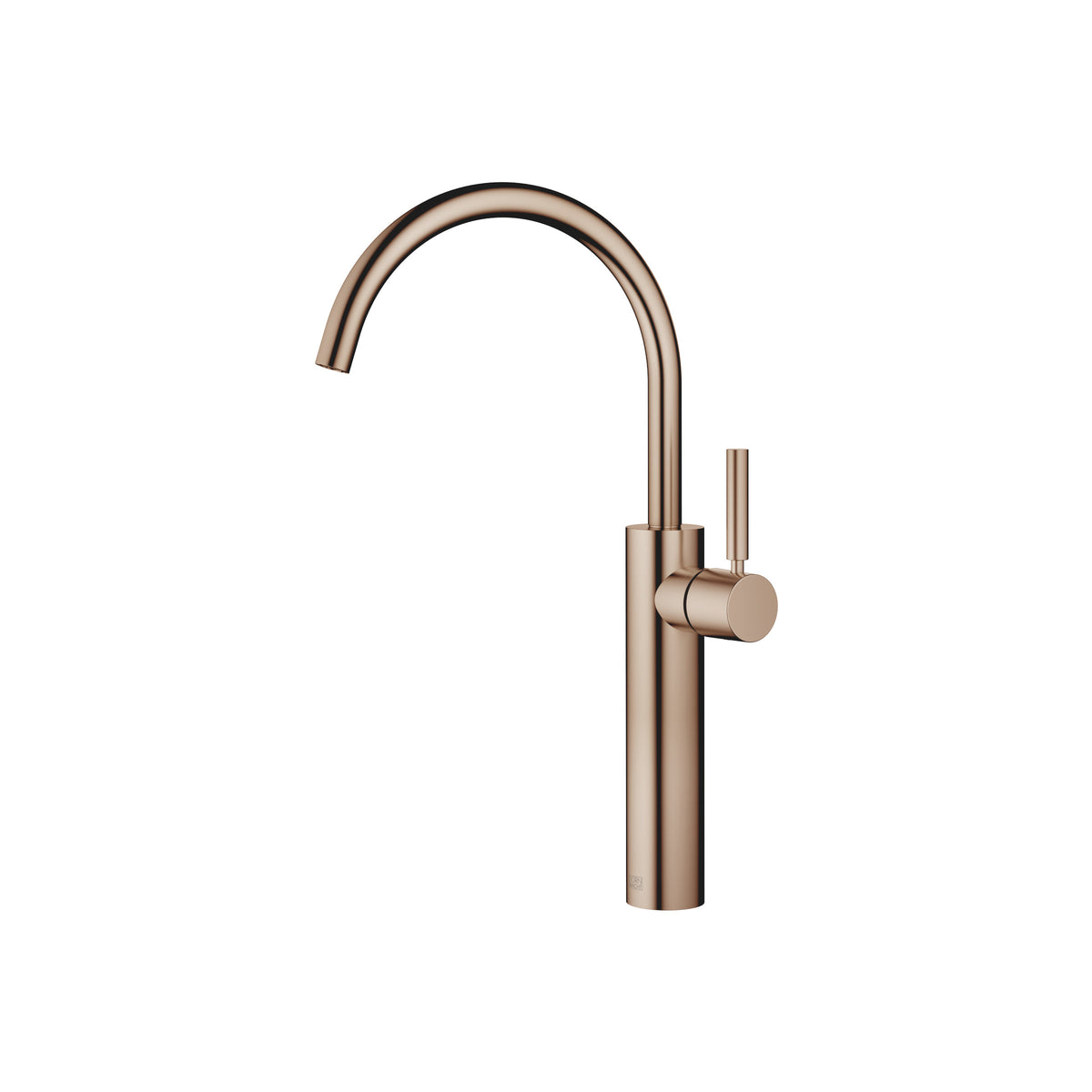 Dornbracht META Tek Kollu Lavabo Bataryası Yüksek Tabanlı Süzgeçsiz — Fırçalanmış Bronz (PVD)