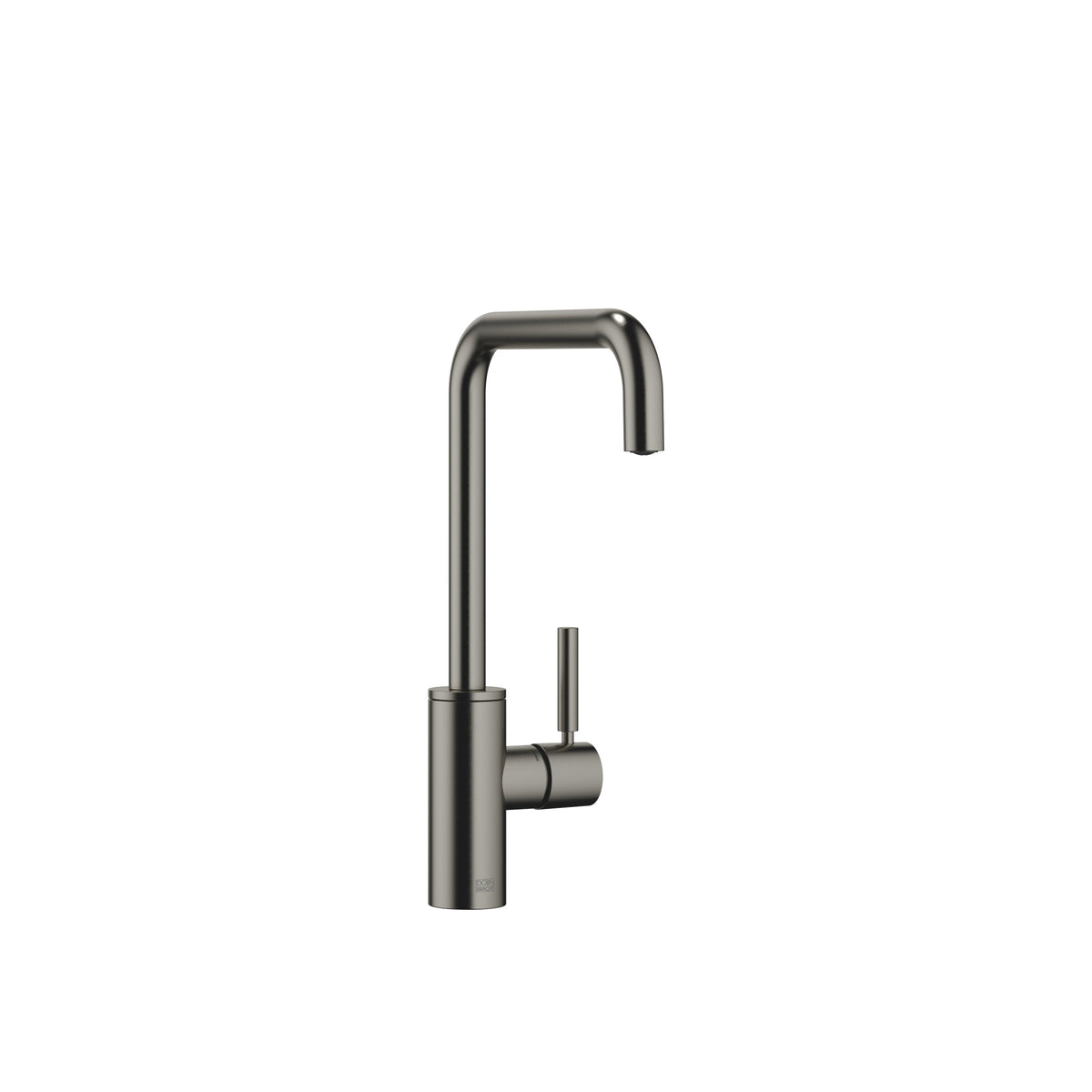 Dornbracht META SQUARE Tek Kollu Batarya — Fırçalanmış Koyu Platin