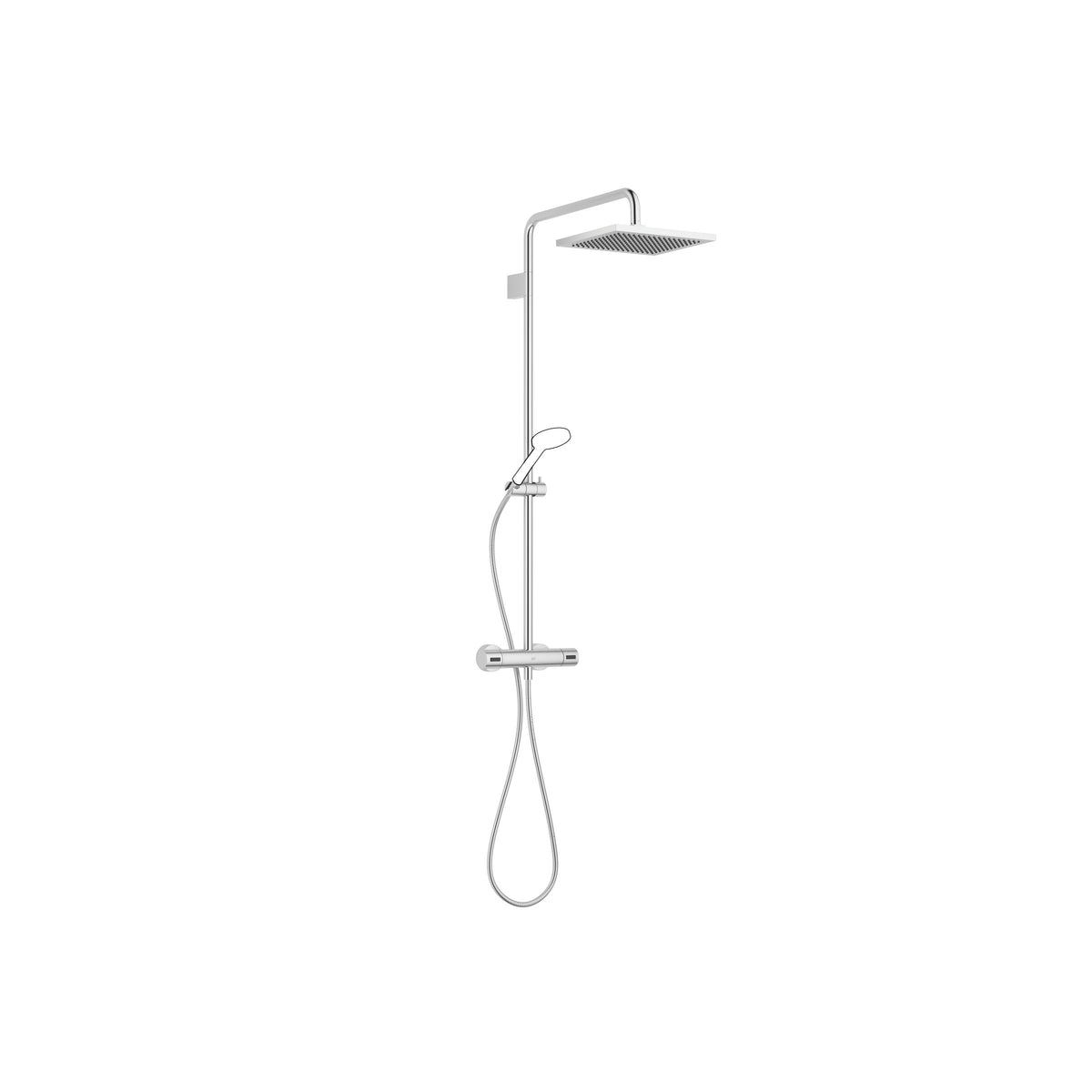 Dornbracht SERIES SPECIFIC Duş Kolonu Duş Termostatlı El Duşusuz FlowReduce — Fırçalanmış Krom