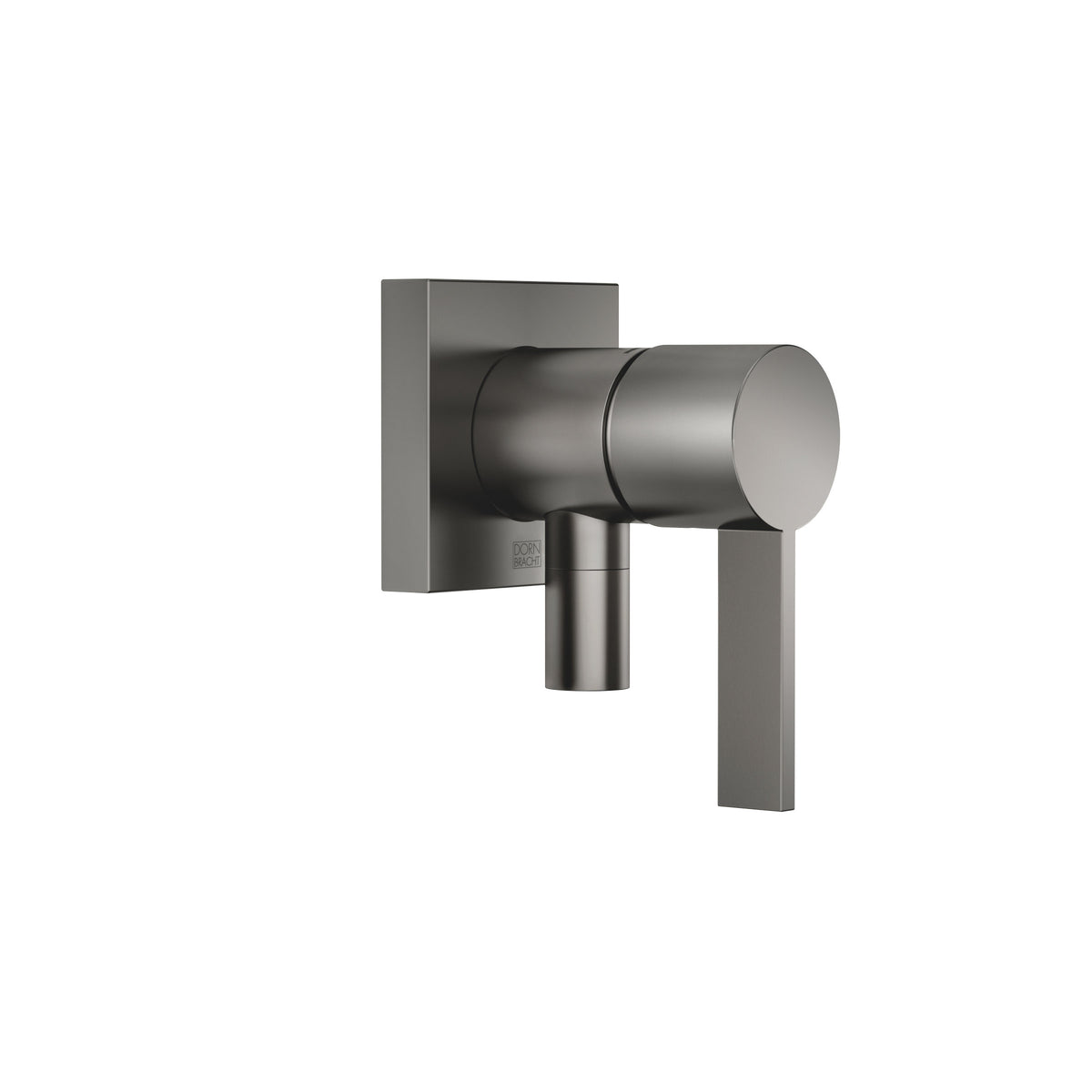 Dornbracht SERIES SPECIFIC Ankastre Tek Kollu Batarya Kapak Plakalı Entegre Duş Bağlantılı — Fırçalanmış Koyu Platin