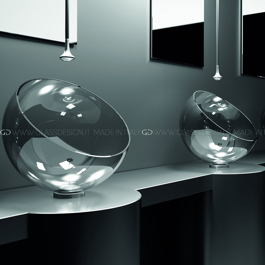 Glass Design Moon Over Ice: Kristal Çanak Lavabo Koleksiyonu