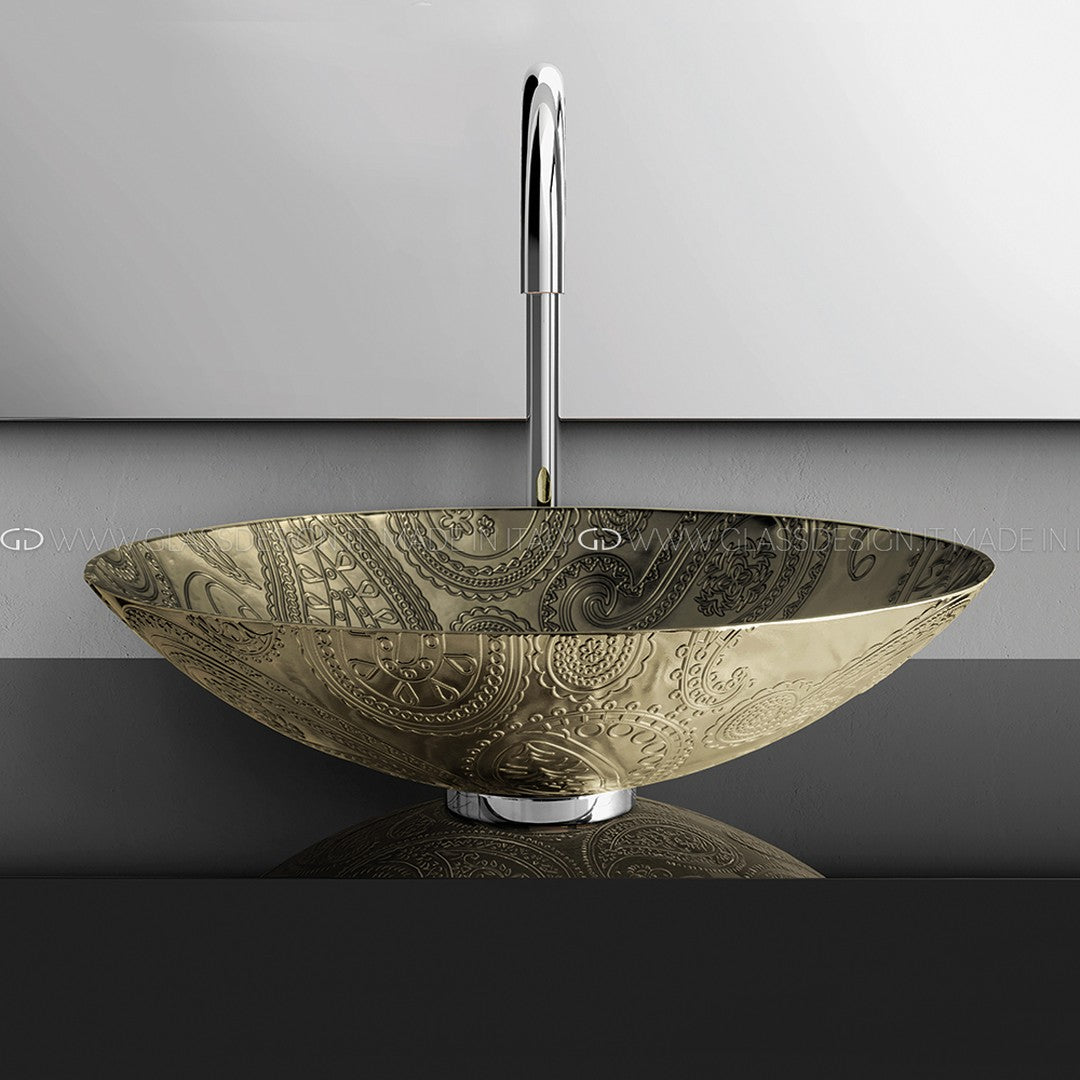 Glass Design Arabesque Lux: Kristal Çanak Lavabo Koleksiyonu