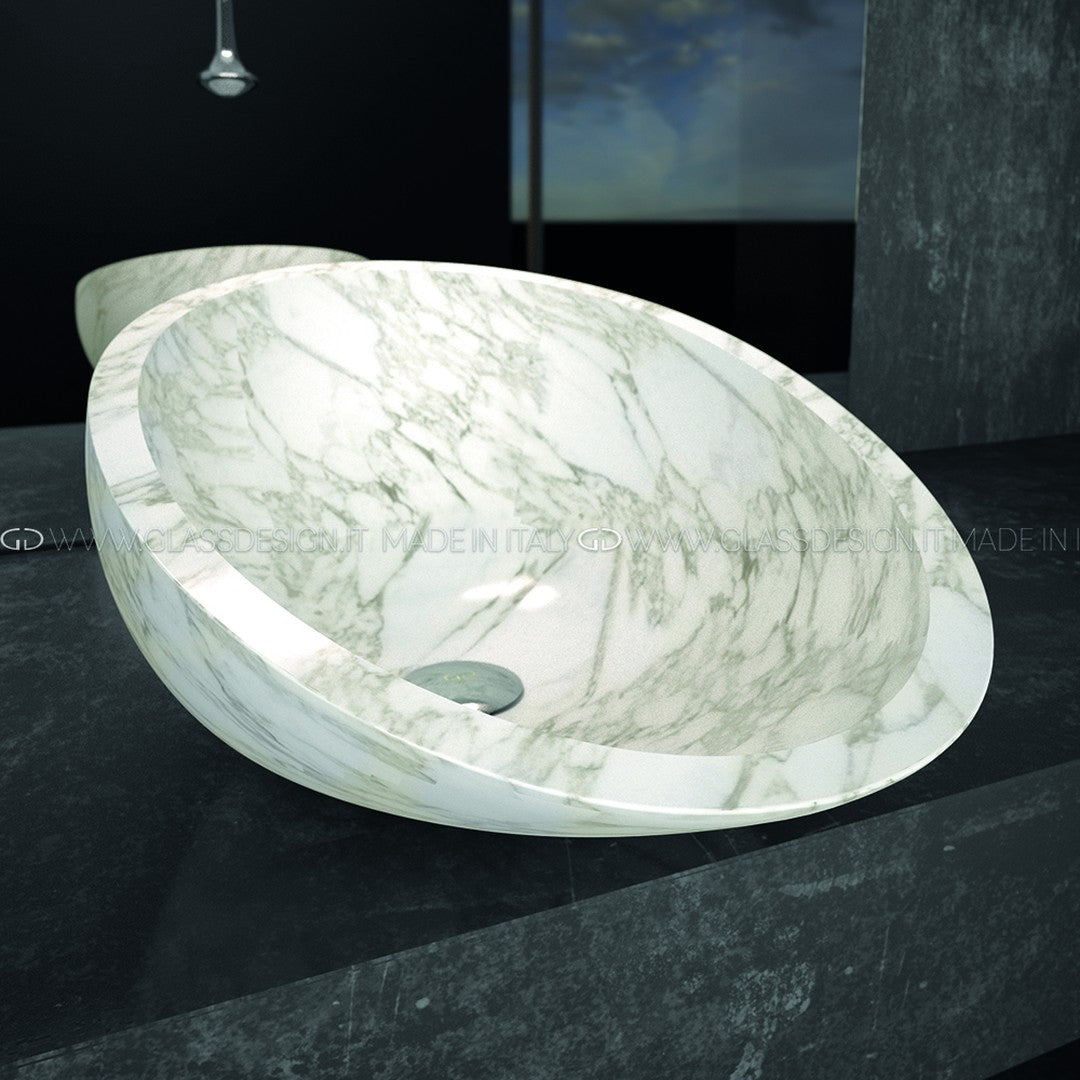 Glass Design Air Infinity Over: Kristal Çanak Lavabo Koleksiyonu