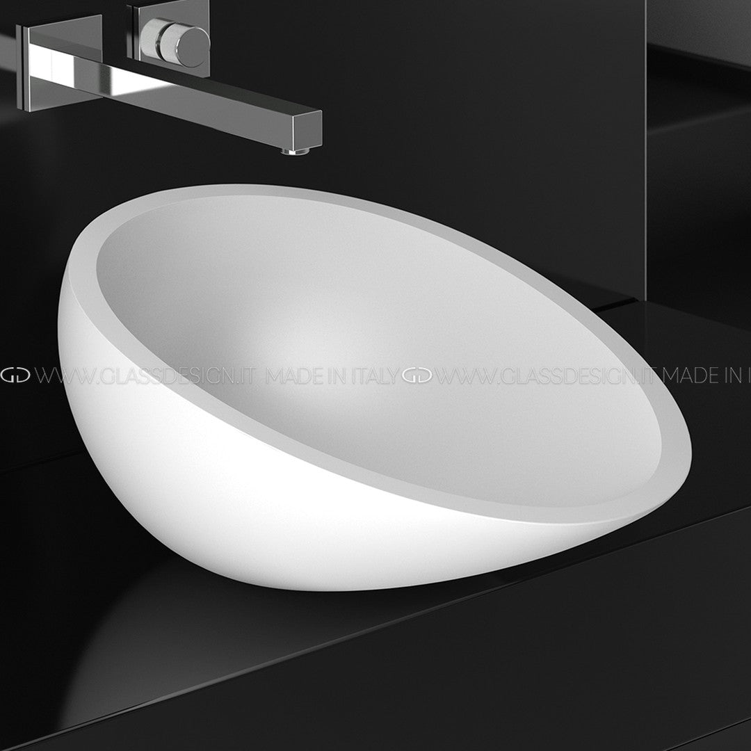Glass Design Air Calacatta: Kristal Çanak Lavabo Koleksiyonu