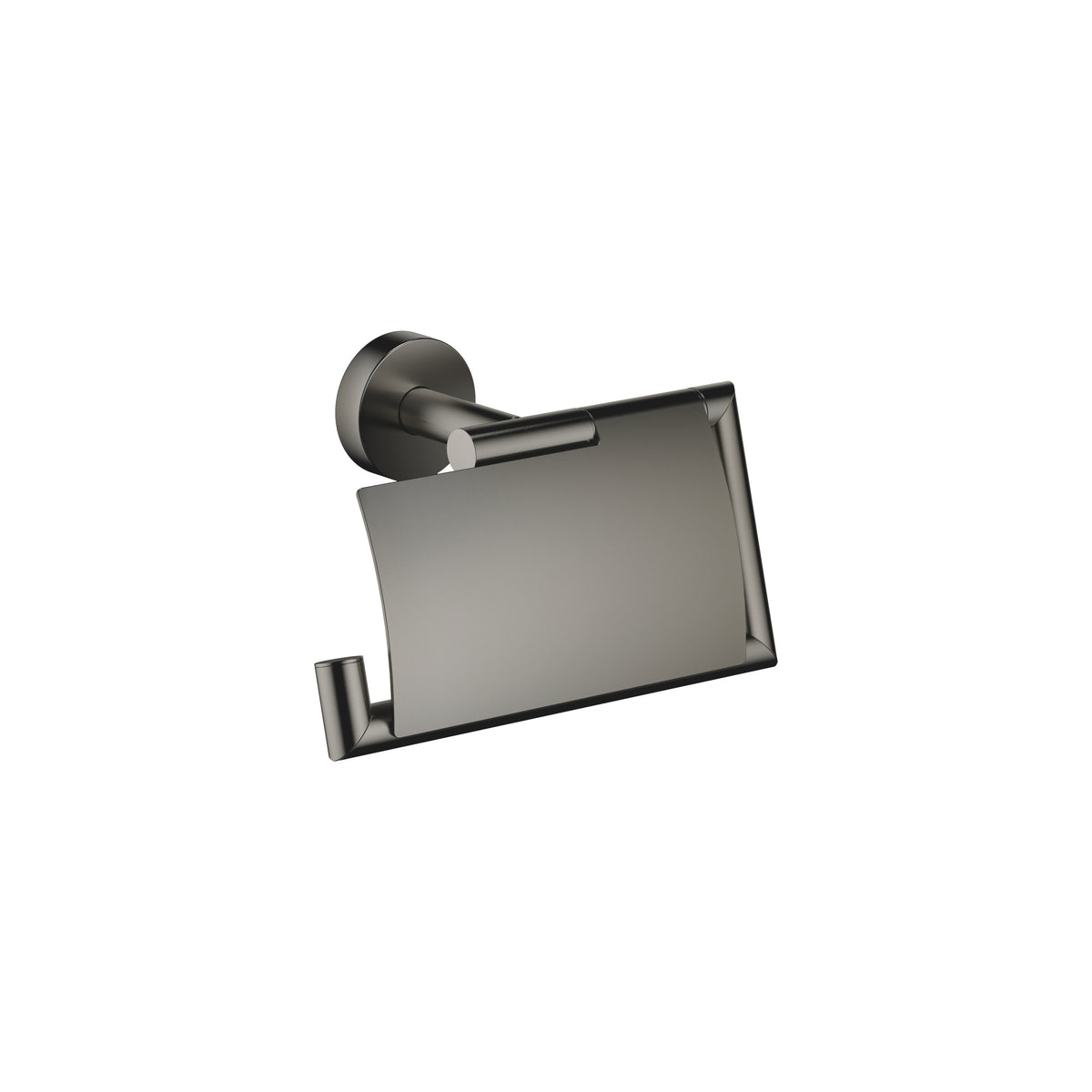 Dornbracht SERIES SPECIFIC Kapaklı Tuvalet Kağıtlığı — Fırçalanmış Koyu Platin