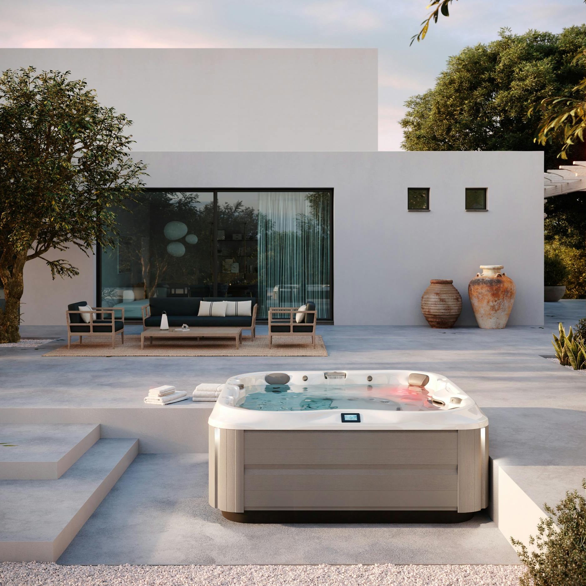 Jacuzzi J-375™ Lüks Jakuzi: Altı Kişilik Terapi Deneyimi