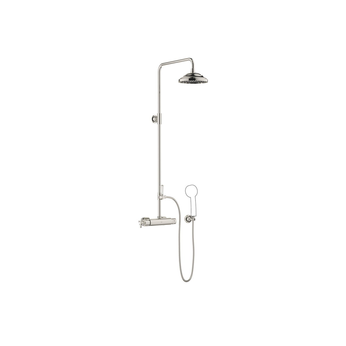 Dornbracht MADISON Duş Kolonu Duş Termostatlı 200 mm — Platin