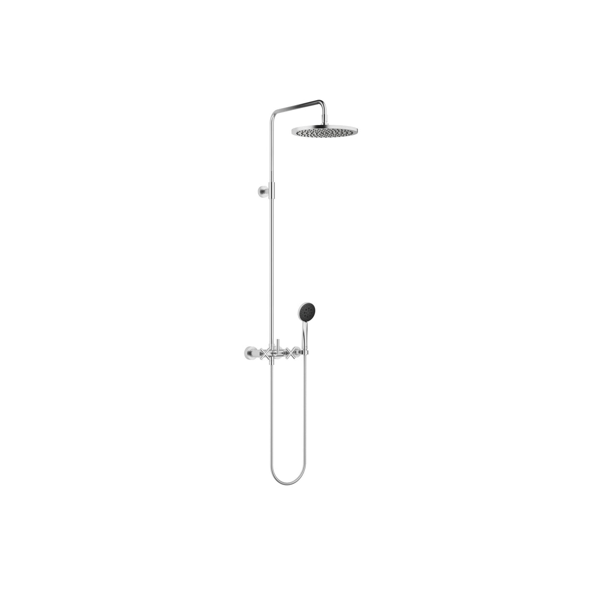 Dornbracht TARA Duş Kolonu, Duş Bataryalı 300 mm — Fırçalanmış Krom