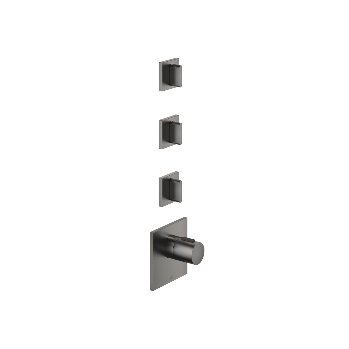 Dornbracht CL.1 xTOOL Termostat Modülü, 3 Ara Musluklu — Fırçalanmış Koyu Platin