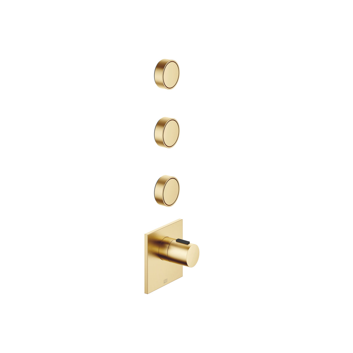 Dornbracht CYO xTOOL Termostat Modülü, 3 Ara Musluklu 1/2" — Fırçalanmış Durabrass (23 ayar Altın)