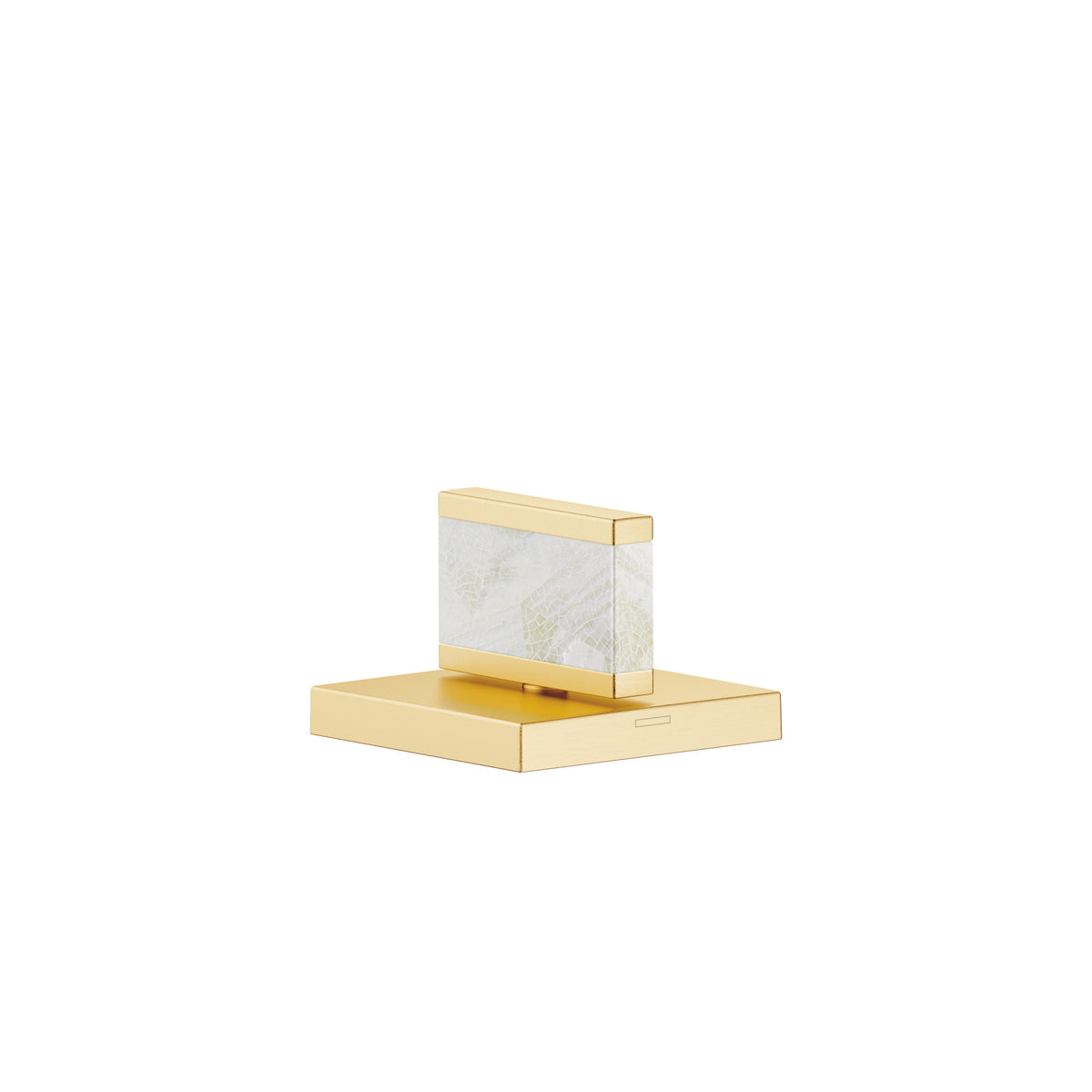 Dornbracht DORNBRACHT Kumanda Kolu Nature Squared Pearl Shell Callisto White — Fırçalanmış Durabrass (23 ayar Altın)