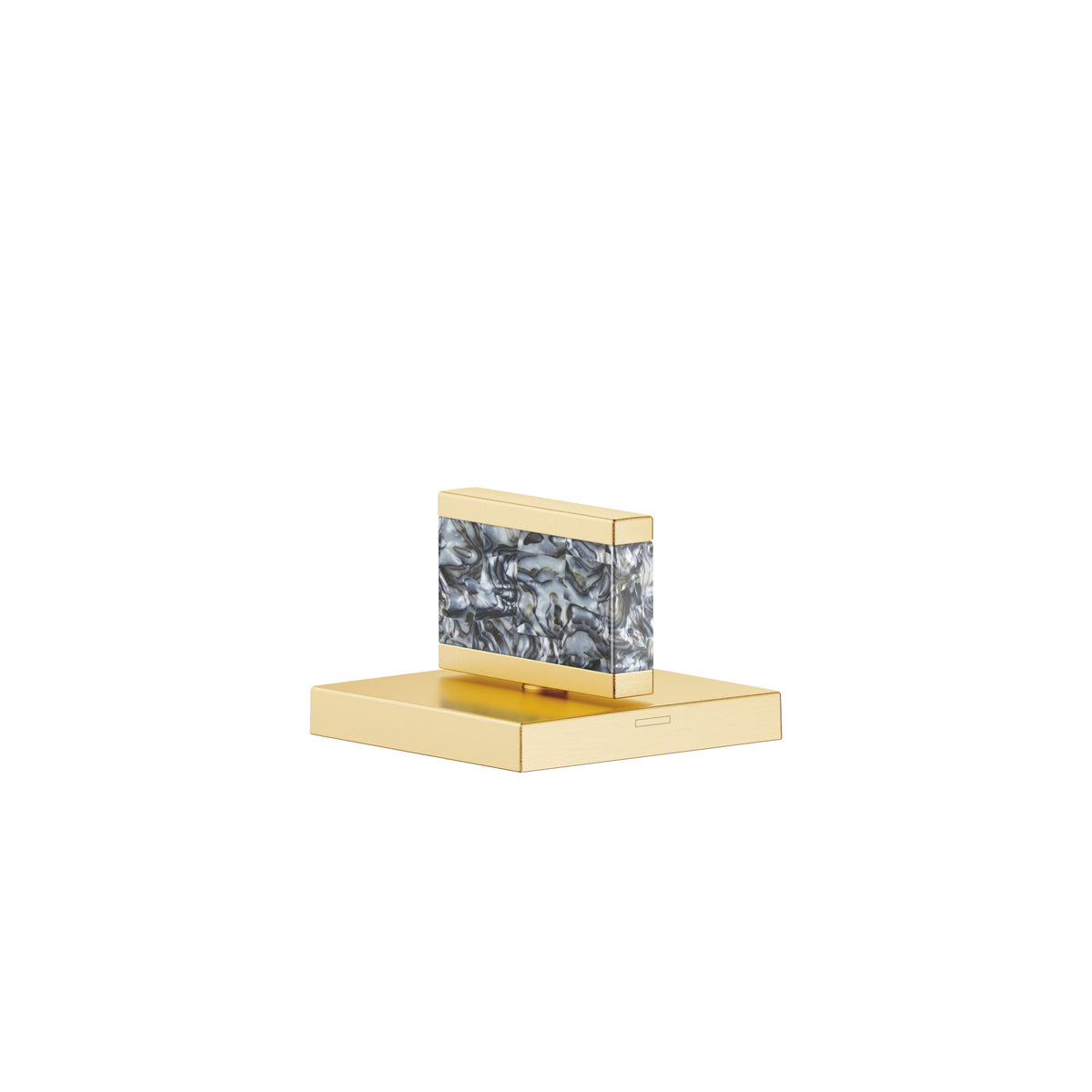 Dornbracht DORNBRACHT Kumanda Kolu Nature Squared Black Agate Ariel — Fırçalanmış Durabrass (23 ayar Altın)