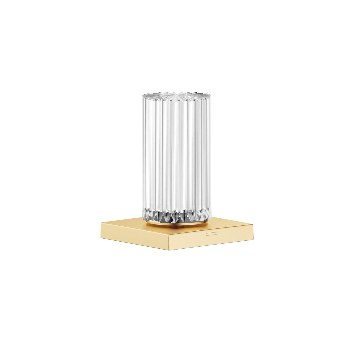 Dornbracht DORNBRACHT Kumanda Kolu Glass Design CLIVIA Orta — Fırçalanmış Durabrass (23 ayar Altın)