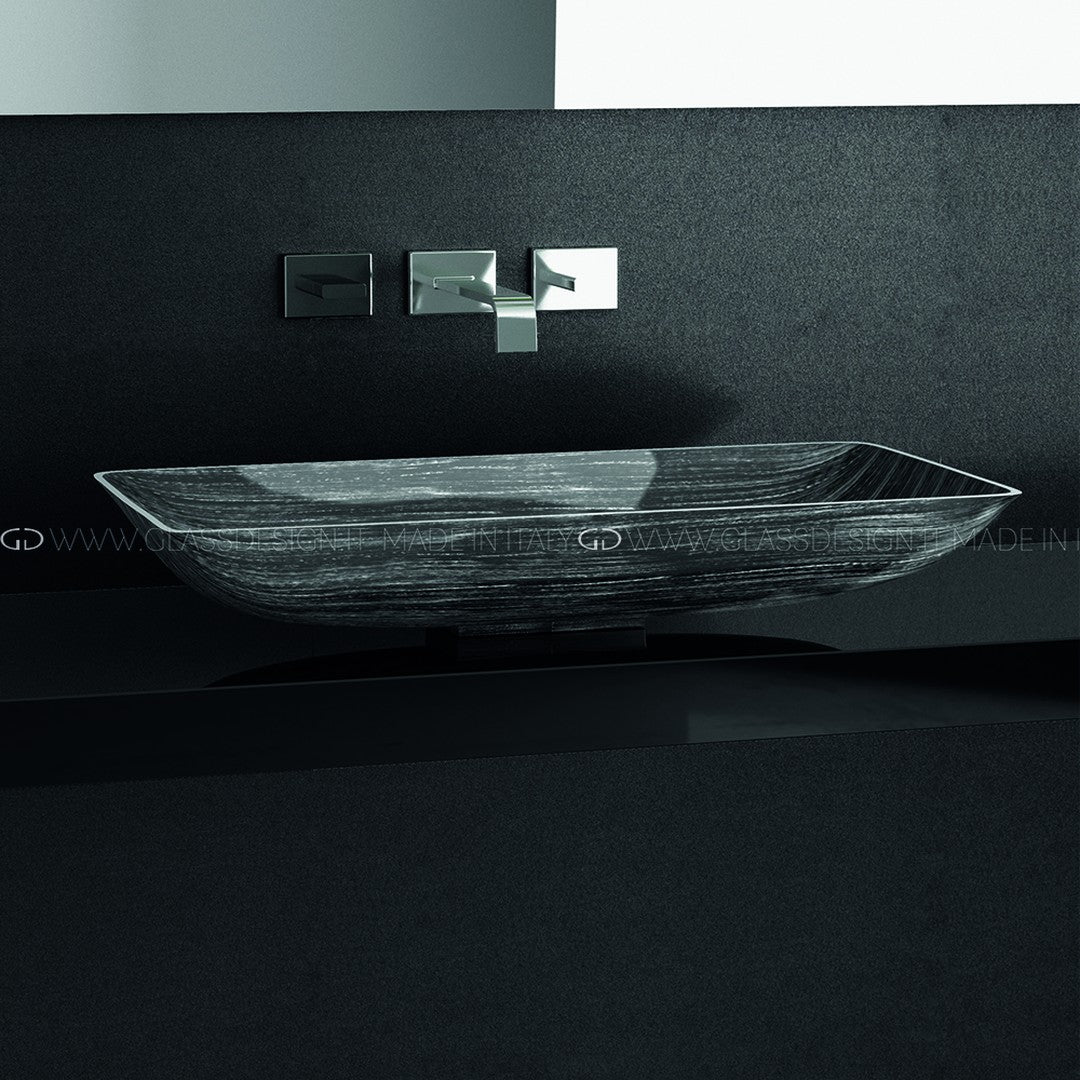 Glass Design Nek: Alüminyum Kenarlı Kristal Çanak Lavabo Koleksiyonu
