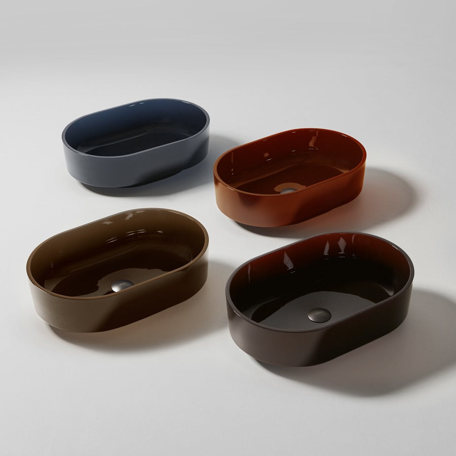 Antonio Lupi Borghi60: Cristalmood ile Oval Lüks Lavabo