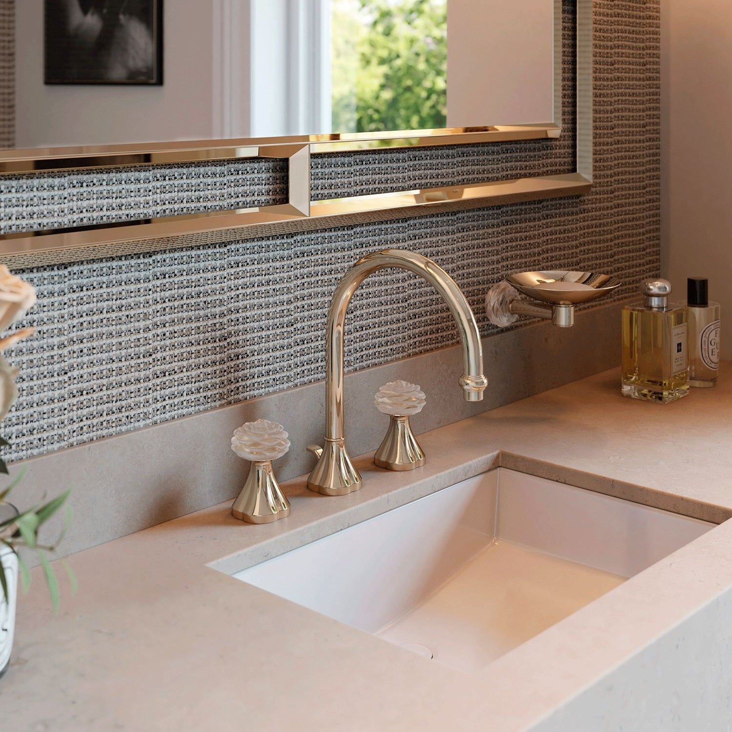 THG Paris Camélia Clear Crystal Lüks Armatür Koleksiyonu