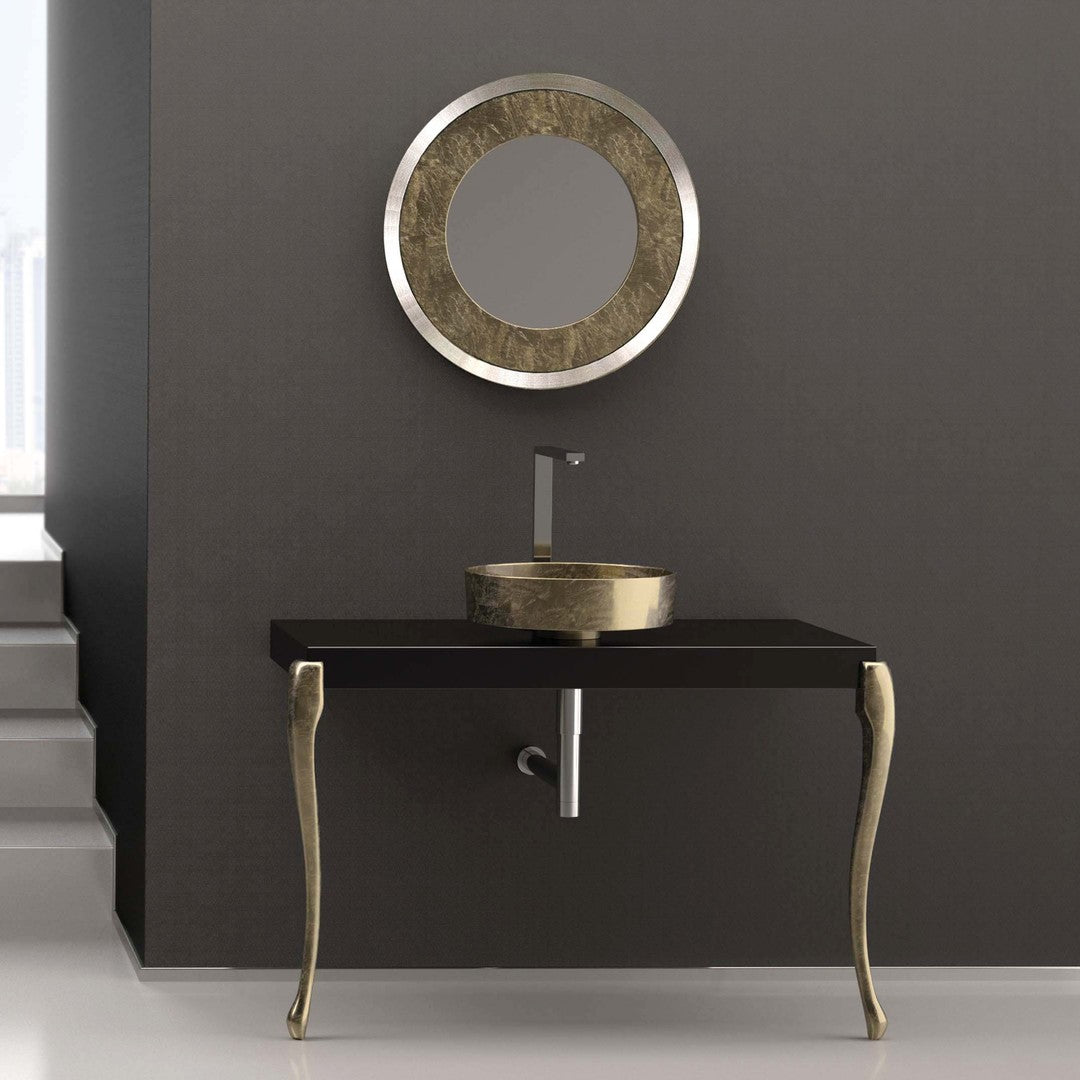 Glass Design Leonardo Musa: Altın Varak Lüks Banyo Koleksiyonu