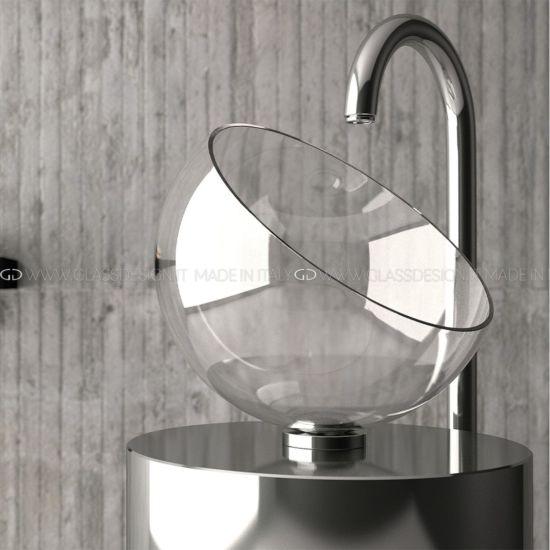 Glass Design Moon Over Ice: Kristal Çanak Lavabo Koleksiyonu