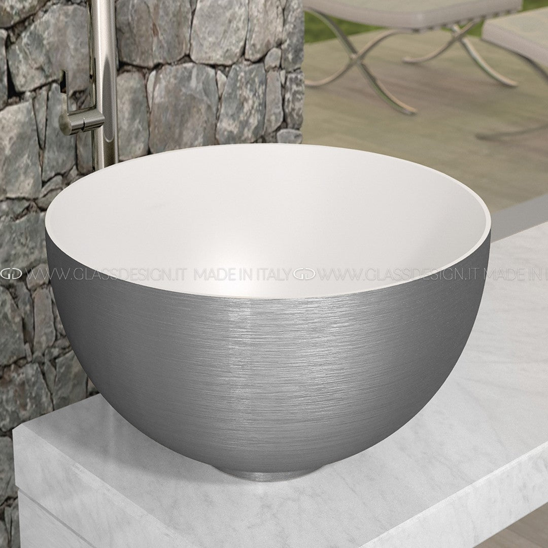 Glass Design Cocoon Metal: Kristal Çanak Lavabo Koleksiyonu