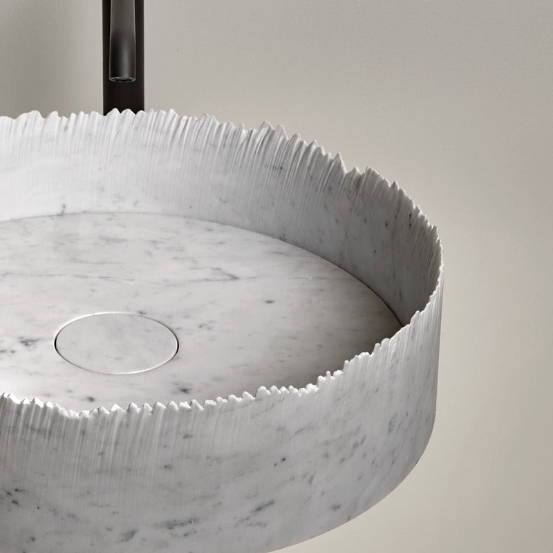 Antonio Lupi Flow Ayaklı LED Taş Lavabo