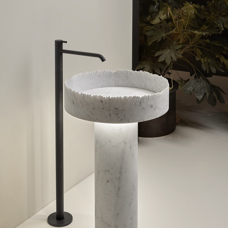 Antonio Lupi Flow Ayaklı LED Taş Lavabo