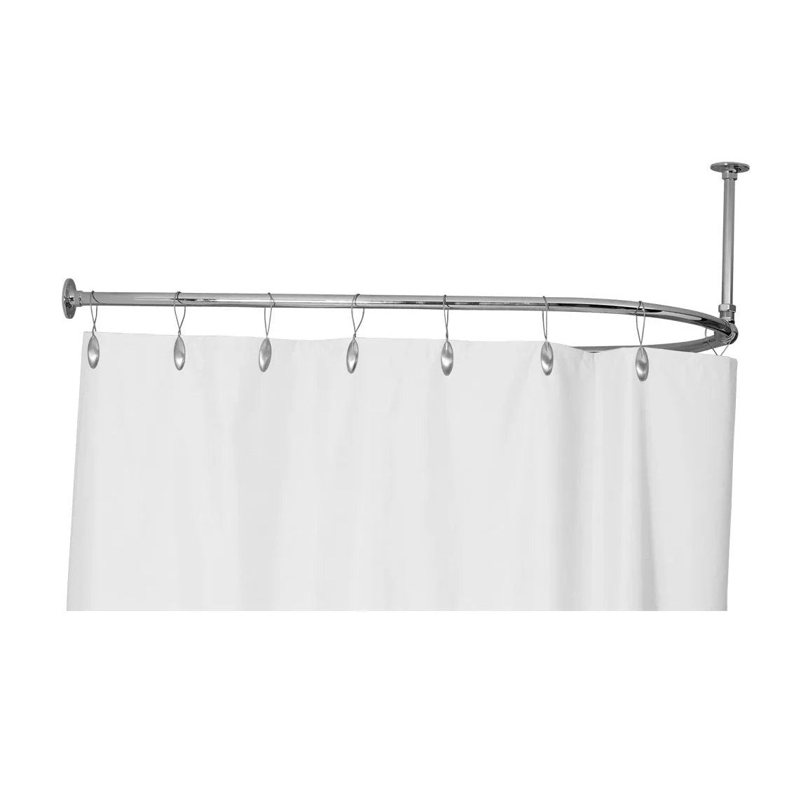 Gentry Home Küvet Duş Perdesi Tutucu | Klasik Banyo Aksesuarı