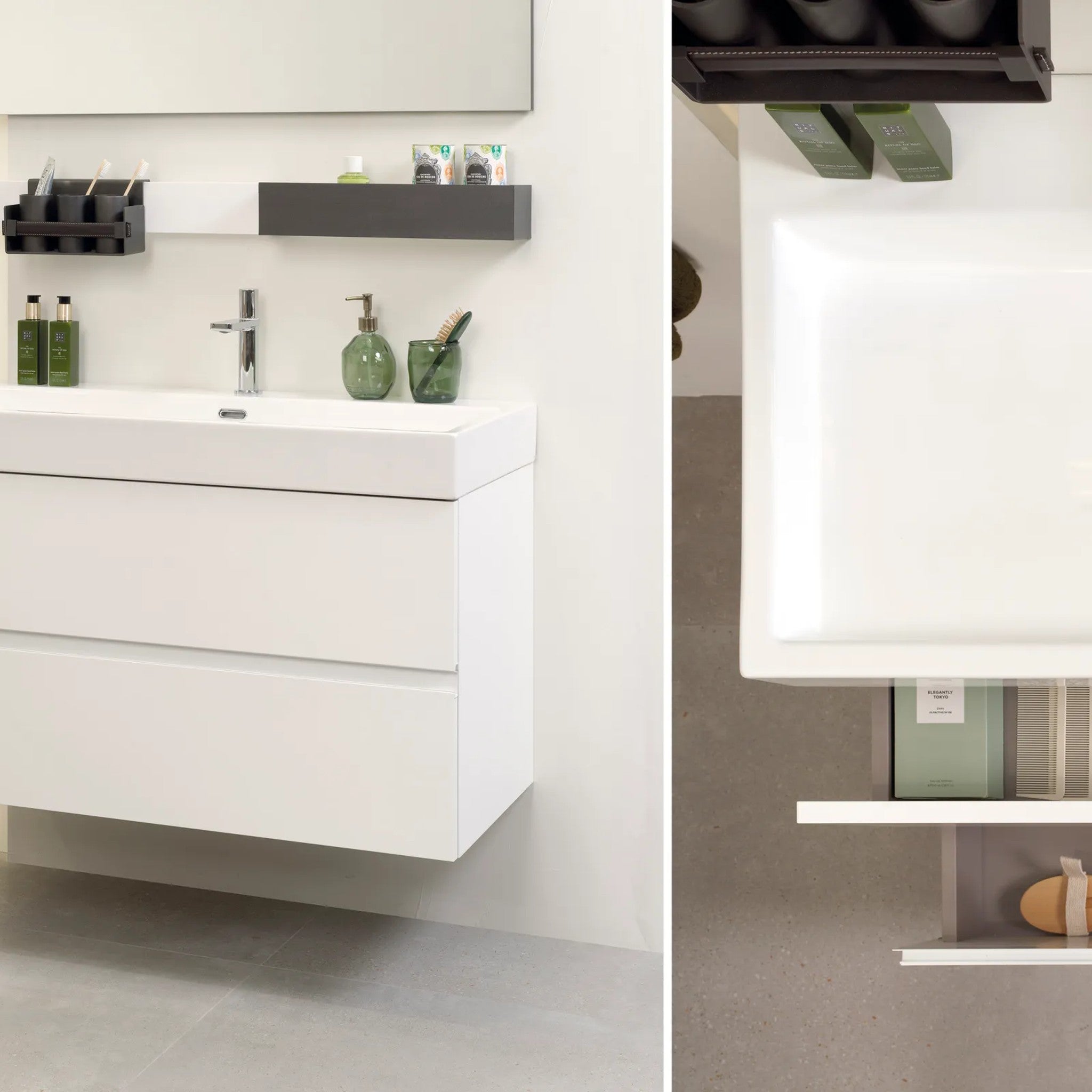 GAMA Decor Meridian Blanco: Saf Çizgilerle Tasarlanan Banyo Mobilyası