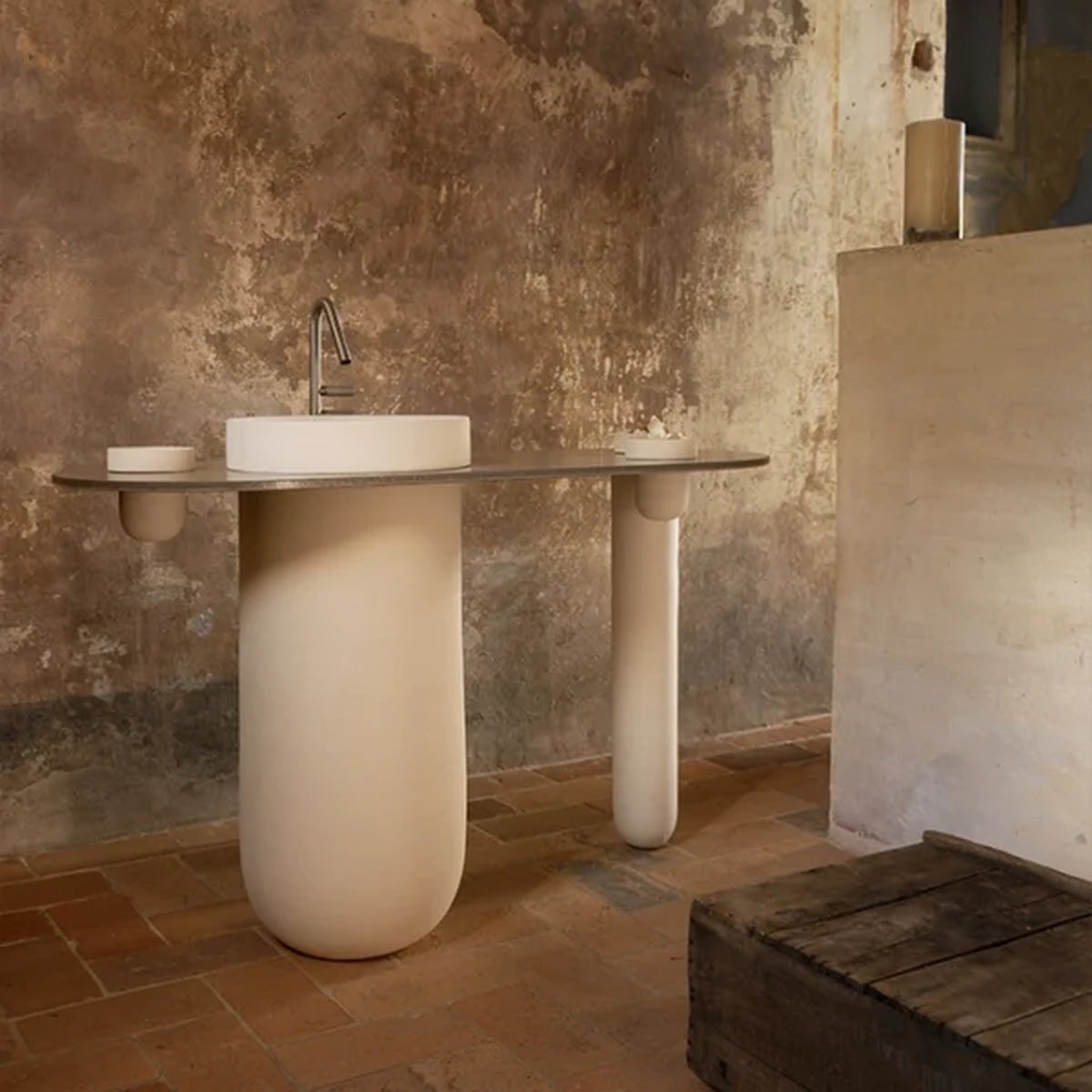 Terzofoco LuneUp Console H2O: Seramik Lüks Lavabo Koleksiyonu