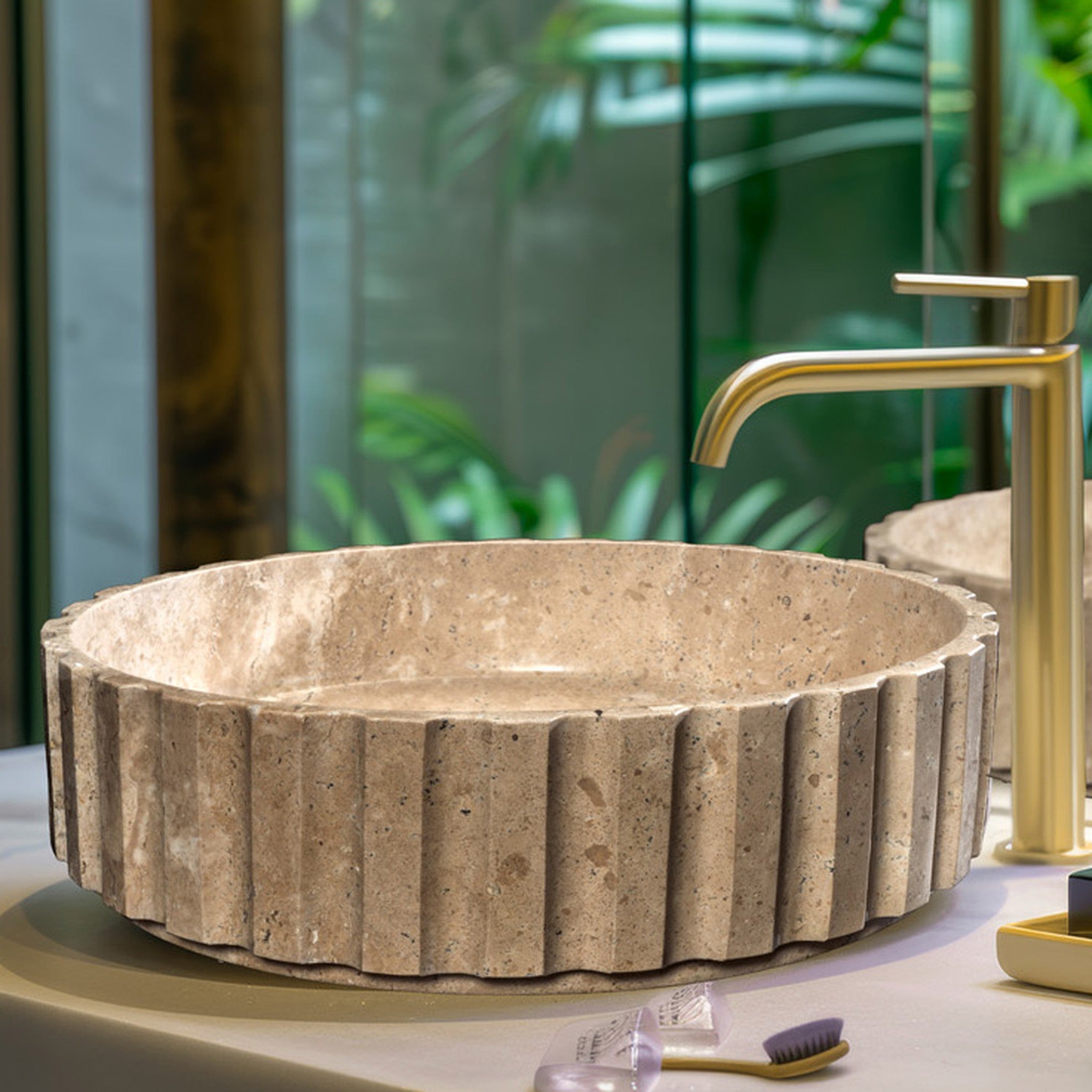 Cipì Travertino: Doğal Taşın Gücüyle Mermer Lavabo Koleksiyonu